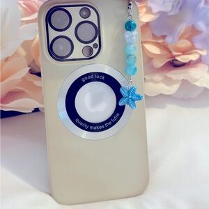 Cell phone charm blue sea life
